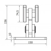 CAME SPEED ME (1700009) тележка с 8 роликами