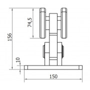 CAME SPEED M (1700010) тележка с 8 роликами