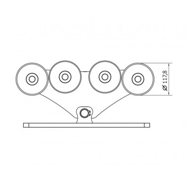 CAME SPEED L (1700018) тележка с 8 роликами CAME SPEED L (1700018) тележка с 8 роликами