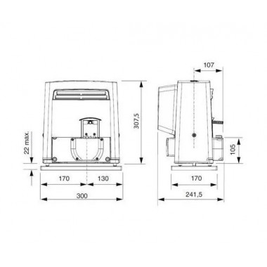 CAME BX708AGS (801MS-0030) привод для откатных ворот до 800 кг CAME BX708AGS (801MS-0030) привод для откатных ворот до 800 кг