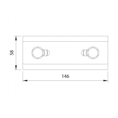 CAME 247 скоба направляющая с 2 роликами