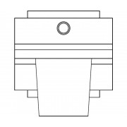 CAME FINISH M (1700017) ограничитель внутренний для рельса до 800 кг