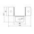 CAME PARK (1700006) Кронштейн 175х88мм с крепежем для LAST S/M и PADDOCK SM/2