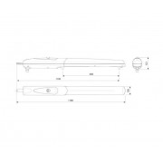 CAME AX5024 (001AX5024) привод линейный с энкодером для створок до 5 м