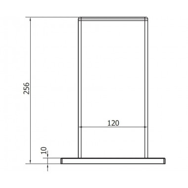 CAME PARK L (1700022) Кронштейн 256х120мм с крепежем для LAST L и всех моделей PADDOCK