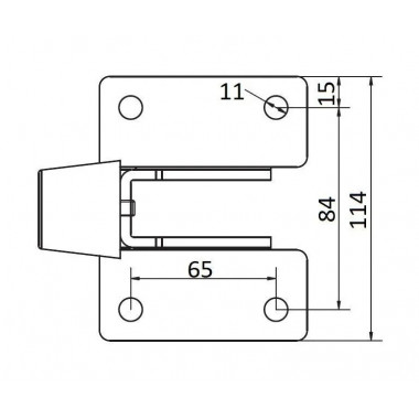 CAME ES 50 PN (1700090) Ограничитель хода, 110х95 мм, крепление винтами CAME ES 50 PN (1700090) Ограничитель хода, 110х95 мм, крепление винтами
