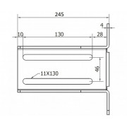 CAME PARK 240 (1700196) Кронштейн 240x88мм с крепежем для LAST S/M и всех моделей PADDOCK