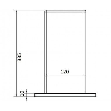 CAME PARK L 350 (1700197) Kронштейн 350x120мм с крепежем для LAST L и всех моделей PADDOCK