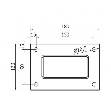 CAME PARK L 350 (1700197) Kронштейн 350x120мм с крепежем для LAST L и всех моделей PADDOCK