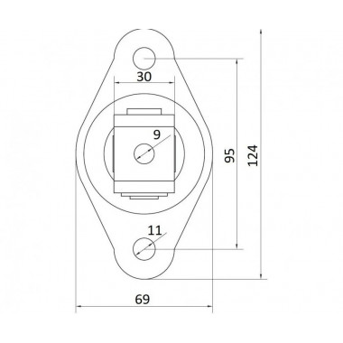 CAME HP 18 O (1700100) Петля регулируемая с пластиной крепления, 38-62 мм, М18, крепление винтами CAME HP 18 O (1700100) Петля регулируемая с пластиной крепления, 38-62 мм, М18, крепление винтами