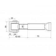 CAME HW 18 (1700103) Петля регулируемая с вкладышем с резьбой М18