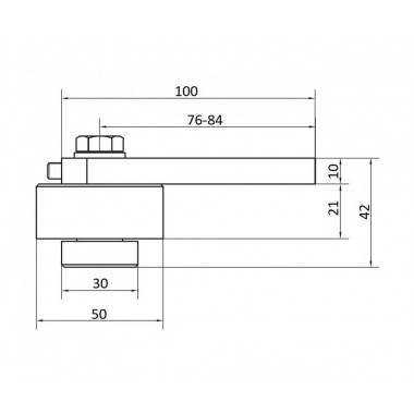 CAME AB 50 A (1700112) Петля-шарнир верхняя, подшипниковая, D 50 мм, до 420 кг CAME AB 50 A (1700112) Петля-шарнир верхняя, подшипниковая, D 50 мм, до 420 кг