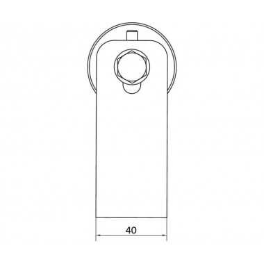 CAME AB 50 A (1700112) Петля-шарнир верхняя, подшипниковая, D 50 мм, до 420 кг CAME AB 50 A (1700112) Петля-шарнир верхняя, подшипниковая, D 50 мм, до 420 кг