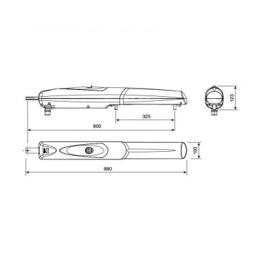 CAME AX402306 привод линейный для распашных ворот CAME AX402306 привод линейный для распашных ворот