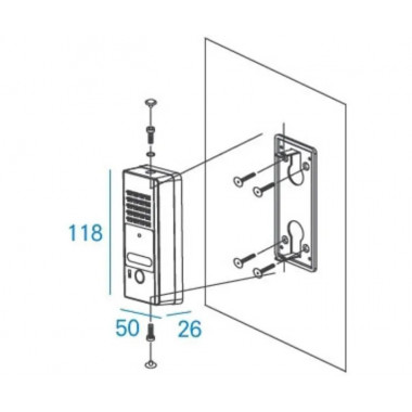 Commax DR-2PN одноабонентская аудиопанель