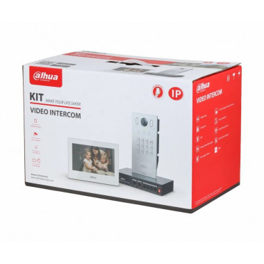 Dahua DHI-KTP05(S)/DHI-VTO3222E-P/DHI-VTH2621GW-WP комплект IP видеодомофона