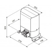 DoorHan SL-800KIT комплект привода для откатных ворот весом до 800 кг