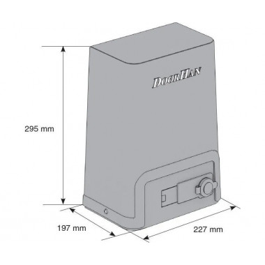 DoorHan SL-500PRO+PLR9 (SLIDING-500PRO+PLR9) комплект привода для откатных ворот весом до 500 кг с зубчатой рейкой