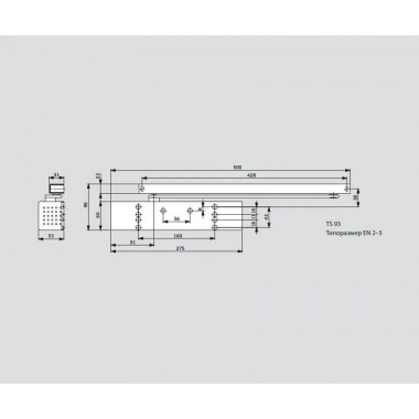 Dorma TS-93 B BC+DC EN 2-5 коричневый 43020003 доводчик до 150 кг