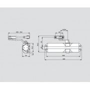 Dorma TS-68 ФОП белый 66400211 доводчик до 90 кг