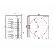 DormaKaba Easy High 20 (19990029) полноростовый турникет