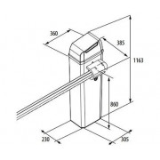 FAAC В614 104614 электромеханическая тумба шлагбаума до 4.5 м
