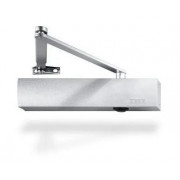 GEZE TS4000 S BC DC EN1-6 (серебристый) дверной доводчик без тяги с регулировками функциями тормоза открывания и задержки закрывания, регулировка усилие закрывания