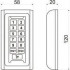 IronLogic Matrix-IV мод. EHT Metal Keys (9479 / 6207 / 15694) накладной антивандальный считыватель с клавиатурой