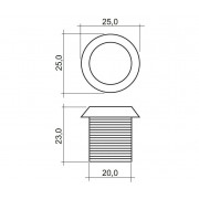 IronLogic CP-Z мод.2L (9482 / 7776 / 13072) серый врезной антивандальный считыватель