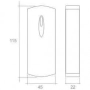 IronLogic Matrix-III (мод. NFC) (12546 / 12536) светлый, накладной считыватель