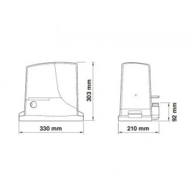 NICE RB1000KIT комплект привода для откатных ворот NICE RB1000KIT комплект привода для откатных ворот