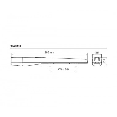 NICE TO5016PBDKIT2 комплект автоматики для распашных ворот NICE TO5016PBDKIT2 комплект автоматики для распашных ворот