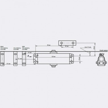 NOTEDO DC-040 коричневый доводчик до 40 кг NOTEDO DC-040 коричневый доводчик до 40 кг