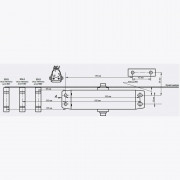 NOTEDO DC-090 Легкий характер белый доводчик до 120 кг