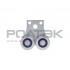 Ролтэк 210.RC55 Тележка для подвесных ворот с отверстиями для подвешивания груза до 200 кг. МИКРО (RC55) Ролтэк 210.RC55 Тележка для подвесных ворот с отверстиями для подвешивания груза до 200 кг. МИКРО (RC55)