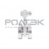 Ролтэк 211.RC74 Тележка для подвесных ворот с креплением под болт до 600 кг. ЕВРО (RC74)