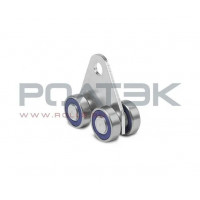 Ролтэк 213.RC35 Тележка для подвесных ворот с отверстием закругленная до 100 кг. ЛАЙТ (RC35)