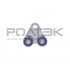 Ролтэк 213.RC35 Тележка для подвесных ворот с отверстием закругленная до 100 кг. ЛАЙТ (RC35)