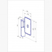 Ростов-Дон К32ДМ без дуги двухсторонняя (0065-01) электромеханическая калитка