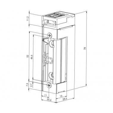 Smartec ST-SL351MNC защелка электромеханическая замок Smartec ST-SL351MNC защелка электромеханическая замок